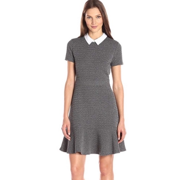 BCBGMaxAzria Dresses & Skirts - BCBG MaxAzria Ginnie Collared Grey Dress